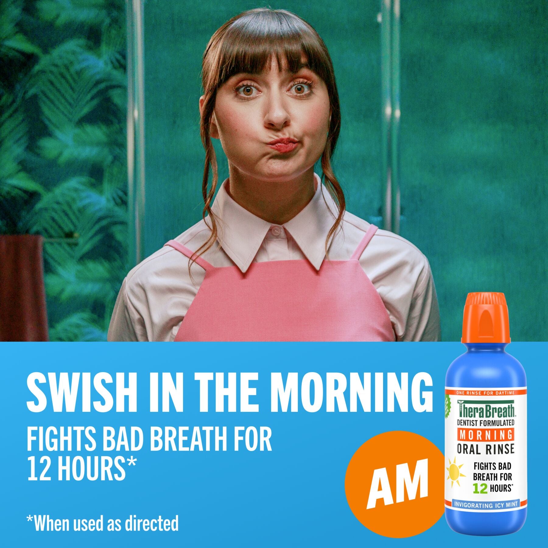 TheraBreath AM + PM Mouthwash Bundle, Morning & Overnight Rinses, 16 fl oz, 2-Pack - Image 4