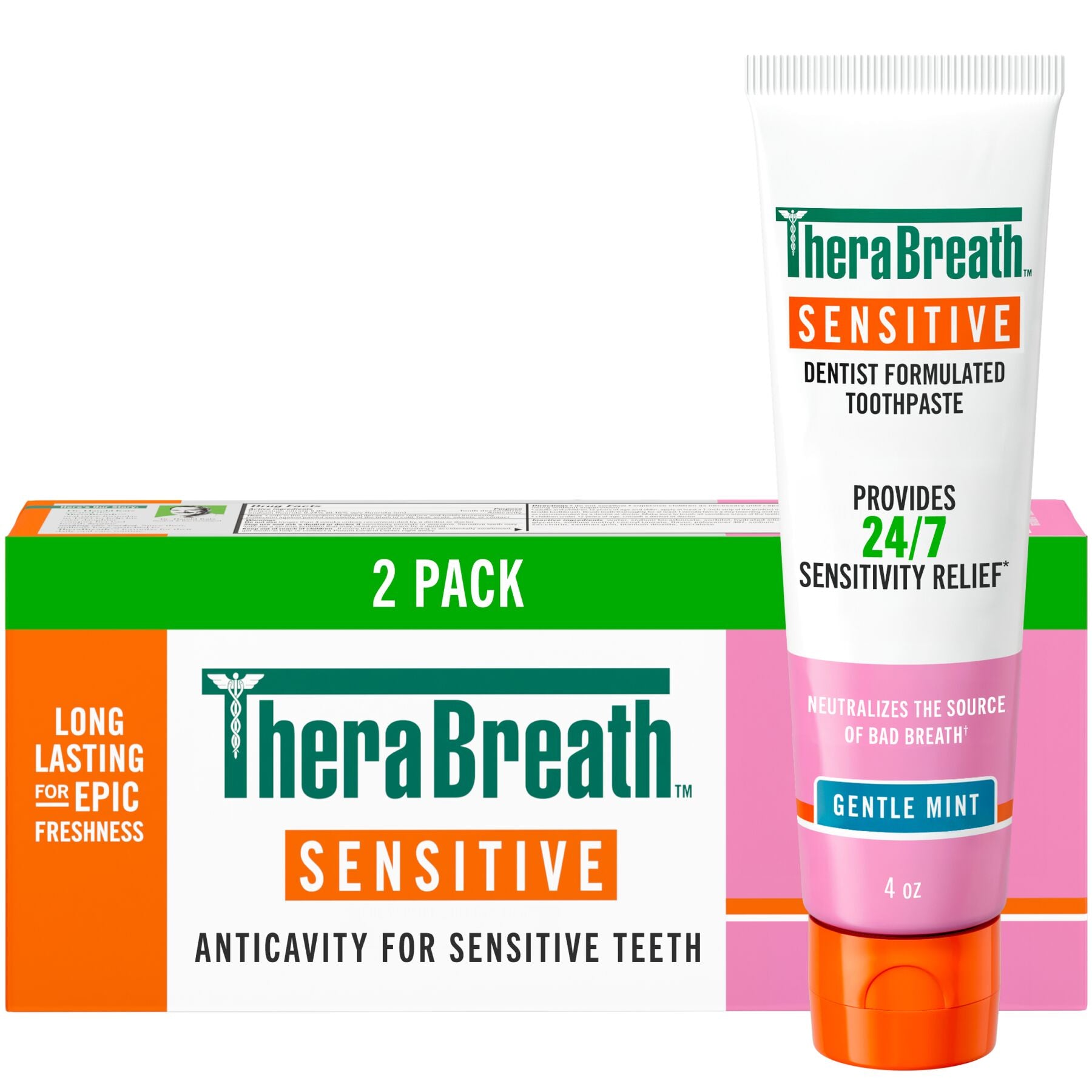 TheraBreath Sensitive Toothpaste, 24/7 Sensitivity Relief (1), With Fluoride for Anticavity Protection, Gentle Mint, 4 Oz - Image 14